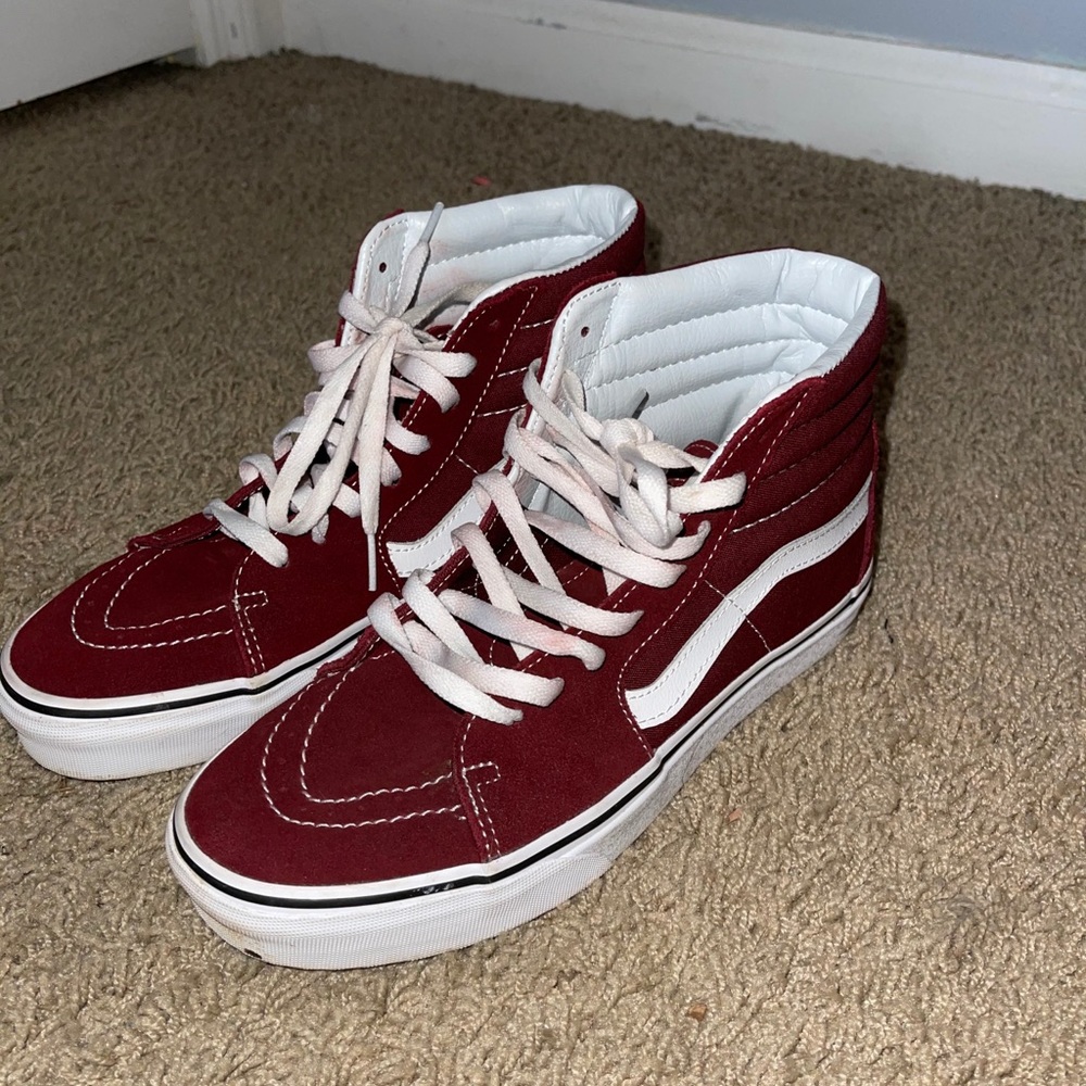 Burgundy Vans